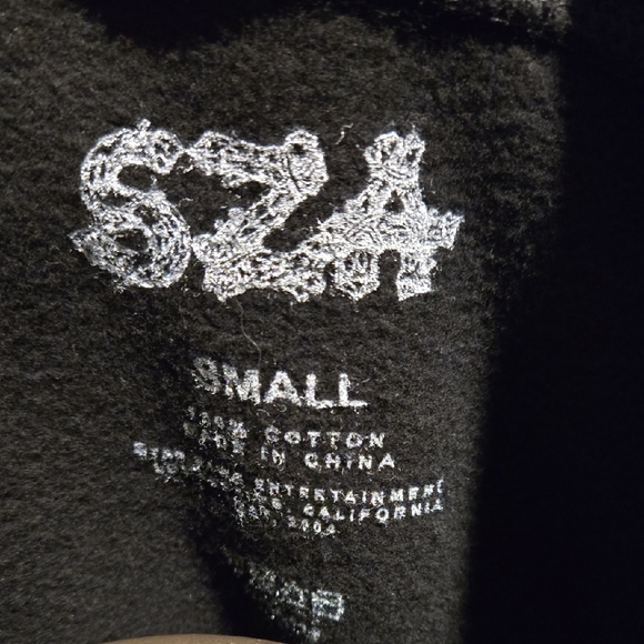 SZA SOS TOUR Black Graphic Hoodie with Tour Print - Picture 2 of 9